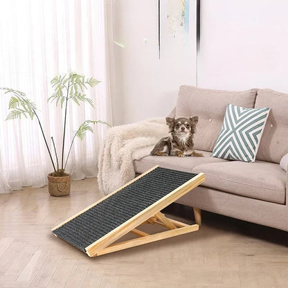 Rampa Plegable Mascotas Altura Ajustable Antideslizante L
