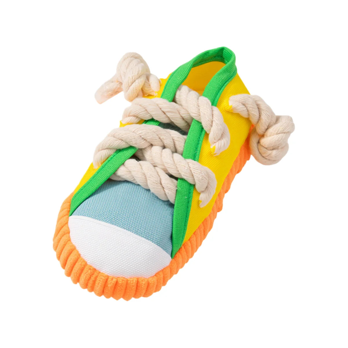 Juguete mordedor Zapatilla con Cascabel y Nudo
