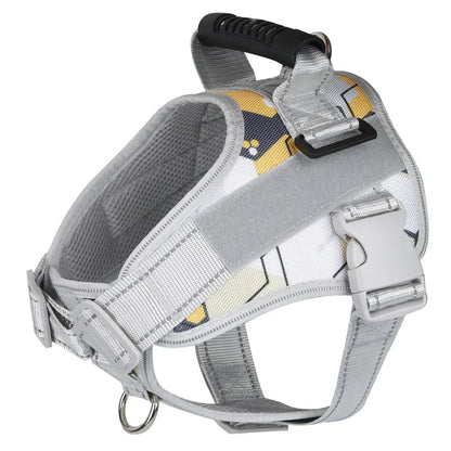 Medium and large dog explosion-proof reflective dog leash, pet leash, vest-style dog harness