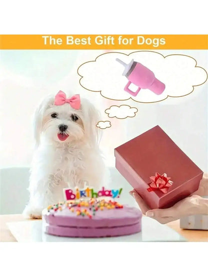 Dog toy water cup pet toy squeaky chew teething toy