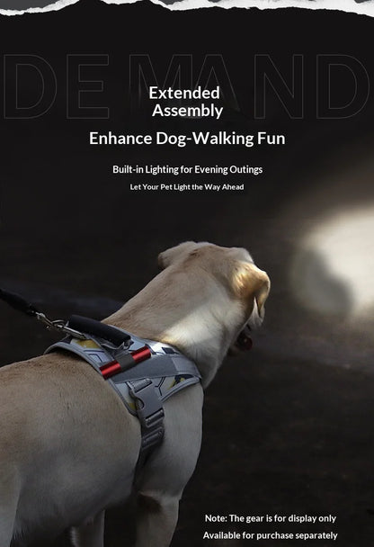 Medium and large dog explosion-proof reflective dog leash, pet leash, vest-style dog harness