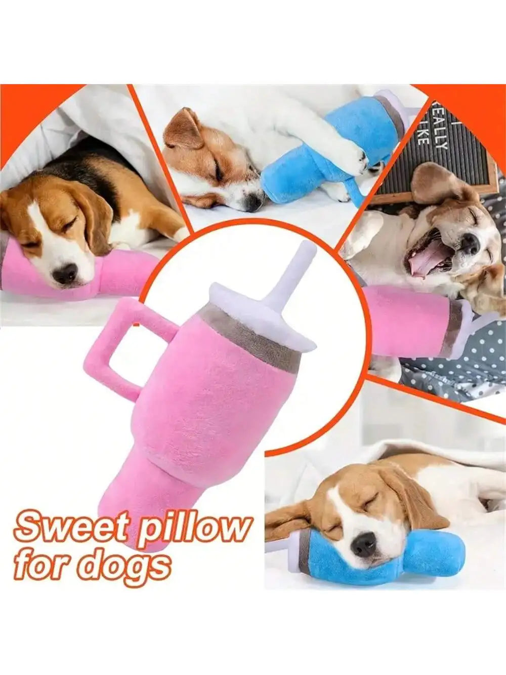 Dog toy water cup pet toy squeaky chew teething toy