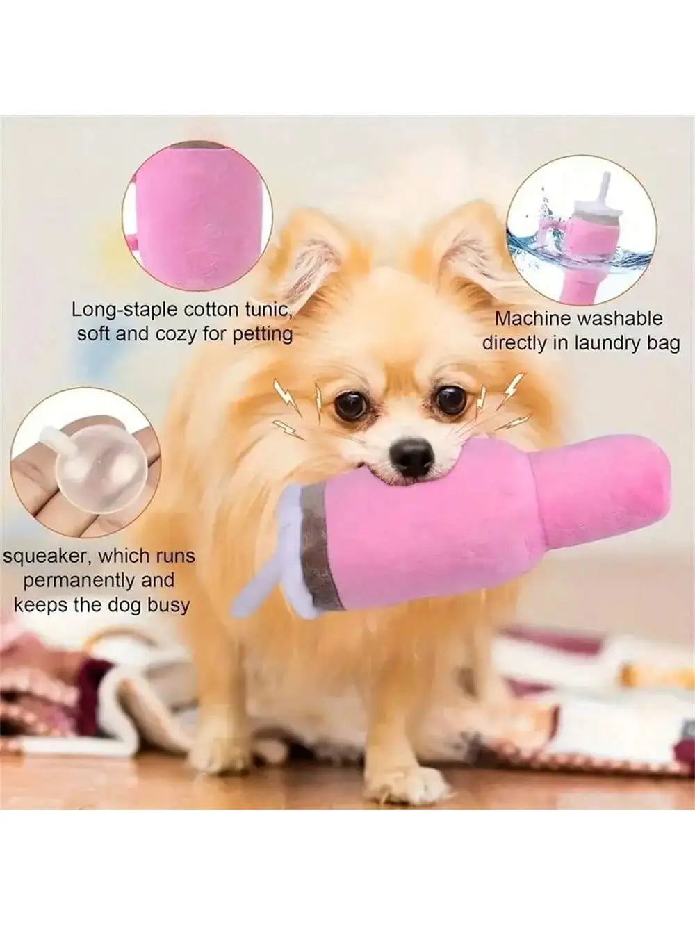 Dog toy water cup pet toy squeaky chew teething toy