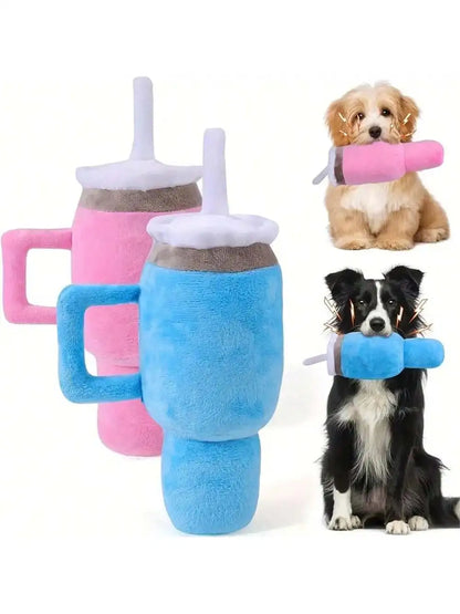 Dog toy water cup pet toy squeaky chew teething toy